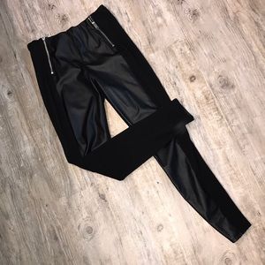 Faux leather leggings